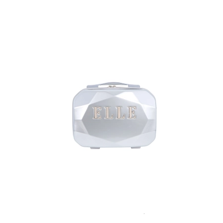 Kuferek-kosmetyczka ELLE DIAMOND srebrna